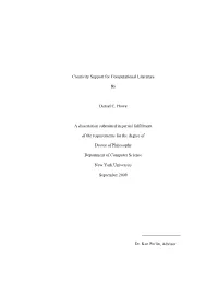 Creativity Support for Computational Literature by Daniel C. Howe A