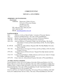 Curriculum Vitae Michael G