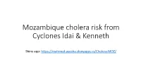 Cyclone Kenneth Cholera Modeled Maps