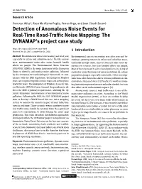 Detection of Anomalous Noise Events for Real-Time Road