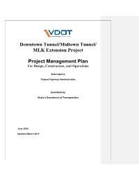 Downtown Tunnel/Midtown Tunnel/ MLK Extension Project