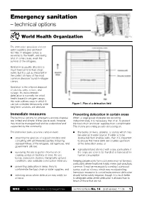 Emergency Sanitation – Technical Options