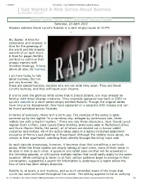 Rabbits in a Dark Empty House at 10 PM