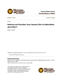 Reflection and Particulars: Does Casuistry Offer Us Stable Beliefs About Ethics?