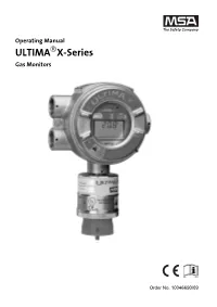 ULTIMA X Series 3 EC Declaration of Conformity MSA