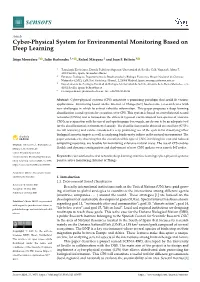 Cyber-Physical System for Environmental Monitoring Based on Deep Learning