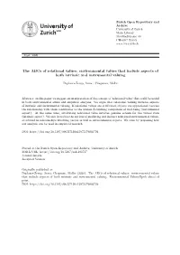 Forthcoming in Environmental Values. ©2020 the White Horse Press