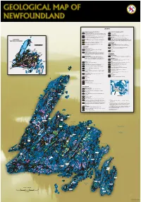 Geology Map of Newfoundland