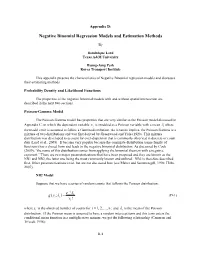 Negative Binomial Regression Models and Estimation Methods