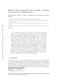 Resource Theories of Multi-Time Processes: a Window Into Quantum Non-Markovianity