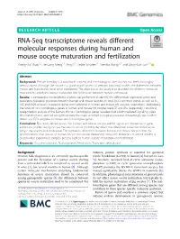 RNA-Seq Transcriptome Reveals Different Molecular Responses