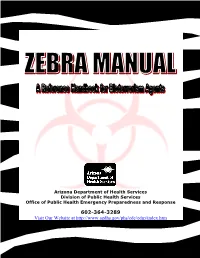 Zebra Manual: a Reference Handbook for Bioterrorism Agents