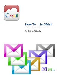 How to … in Gmail by HEINZ TSCHABITSCHER, ABOUT.COM GUIDE