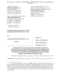 Matthew A. Skrzynski PROSKAUER ROSE LLP Eleven Times Square