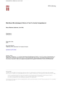 Risk-Based Microbiological Criteria: a Tool to Control Campylobacter