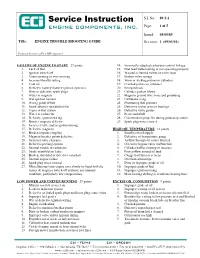 Service Instruction S.I