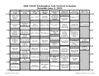 WFF Schedule