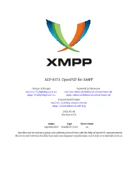 XEP-0373: Openpgp for XMPP