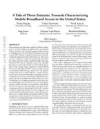 A Tale of Three Datasets
