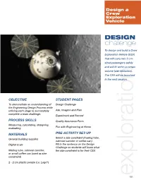 Design a Crew Exploration Vehicle