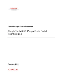 Peopletools Portal Technologies