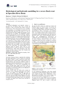 Hydrological and Hydraulic Modelling for a Severe Flood Event in Sperchios River Basin