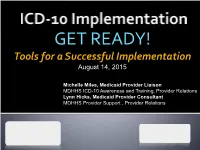 ICD-10 Project Lead