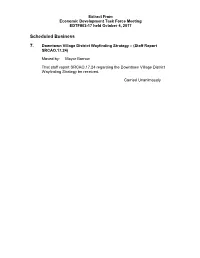 Scheduled Business 7
