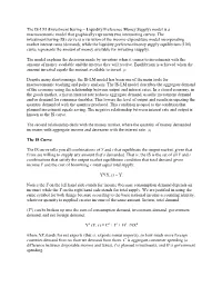 The IS-LM (Investment Saving – Liquidity Preference Money Supply) Model Is a Macroeconomic Model That Graphically Represents Two Intersecting Curves