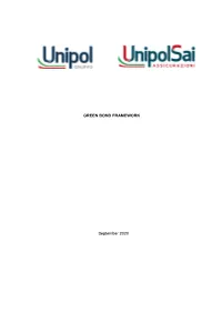 GREEN BOND FRAMEWORK September 2020