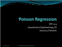 Poisson Regression