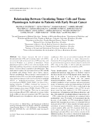 Relationship Between Circulating Tumor Cells and Tissue