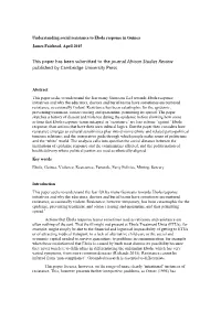 This Paper Has Been Submitted to the Journal African Studies Review Published by Cambridge University Press