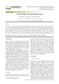 A Review Paper on 3D Optical Data Storage