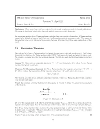 April 22 7.1 Recursion Theorem