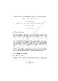 Some Recent Developments in Kähler Geometry and Exceptional Holonomy