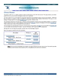 Chess Viewer the Power of XSL Lies in Its Ability to Perform Radical Transformations of the XML Data Source