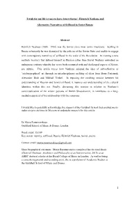 Heinrich Neuhaus and Alternative Narratives of Selfhood in Soviet Russi