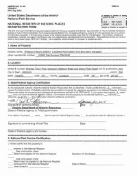 National Register Forms Template