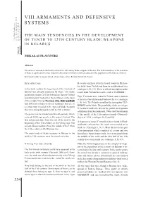 Plavinski the Main Tendencies in the Development of Tenth To13th