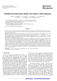 Pleiades Low-Mass Brown Dwarfs: the Cluster L Dwarf Sequence