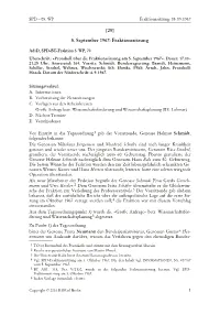 SPD – 05. WP Fraktionssitzung: 05.09.1967