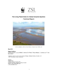 The Living Planet Index for Global Estuarine Systems -Technical Report