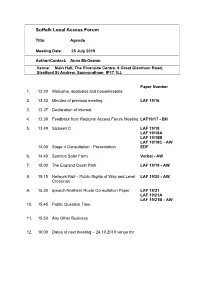 Suffolk Local Access Forum