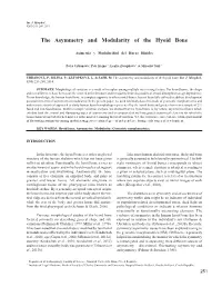The Asymmetry and Modularity of the Hyoid Bone