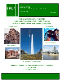 The Countdown for the Librarian Community Meeting in Buenos Aires Has Already Started!