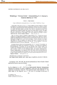 Vicious Circle”: Unscrambling A.-C
