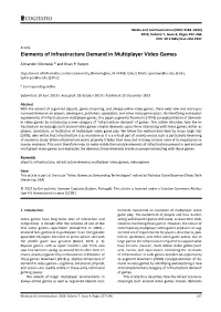 Elements of Infrastructure Demand in Multiplayer Video Games