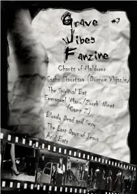 Grave Gibes Fanzine #3 Table of Contents