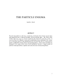 THE PARTICLE ENIGMA-Restructured